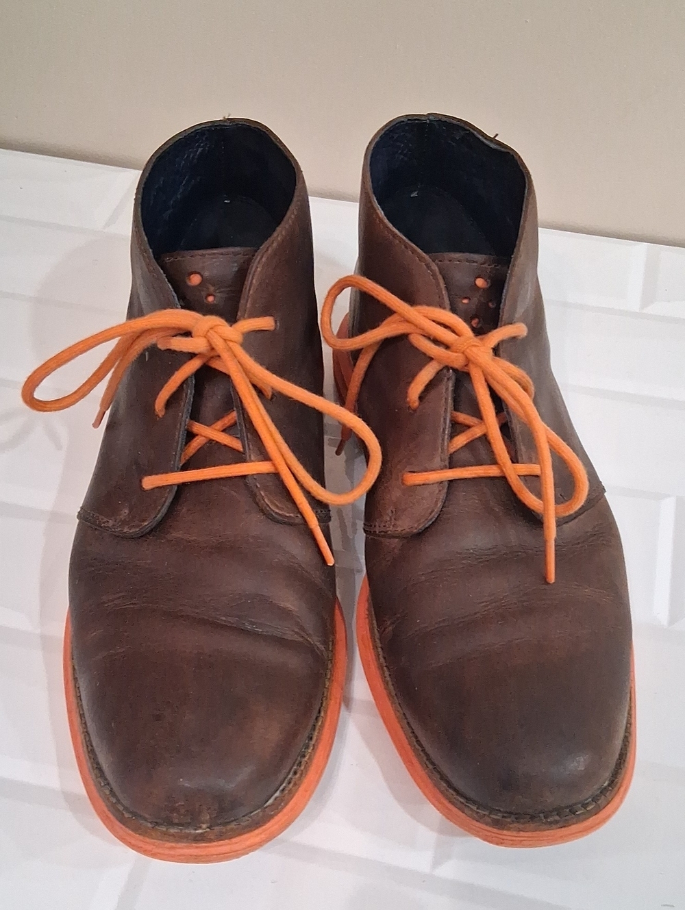 Cole Haan LunarGrand Brown Leather Chukka Boots Size 9.5